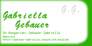 gabriella gebauer business card